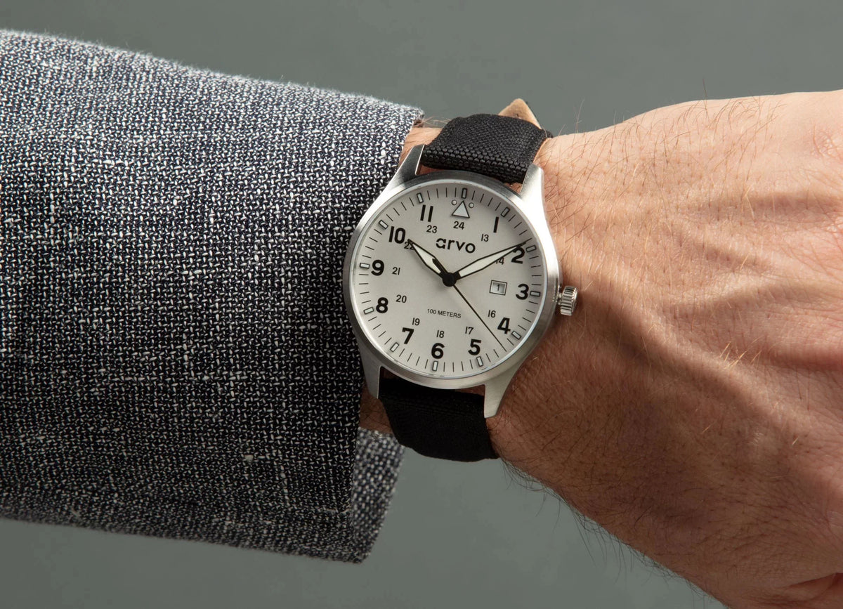 Arvo Field Moon Watch - Rove White