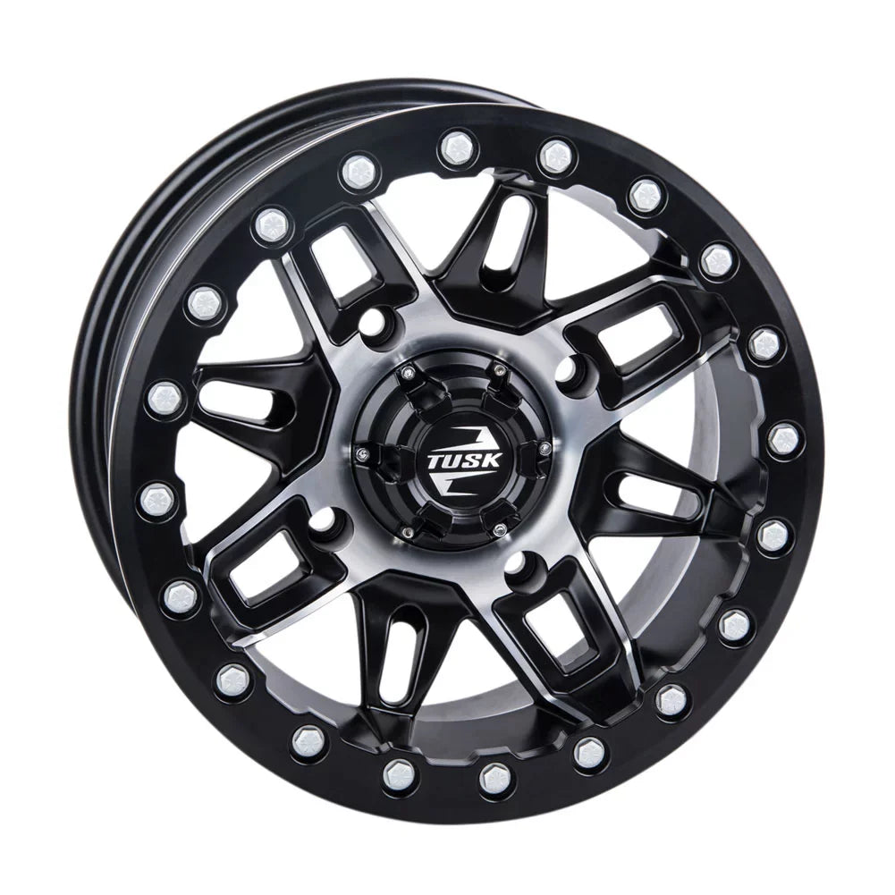 Defender Beadlock Tusk 2021-2022 Wheel 4/137 Lone 15x7 Wasatch + Pro CAN-AM HD10 Machined/Black Star 5.0 For 2.0