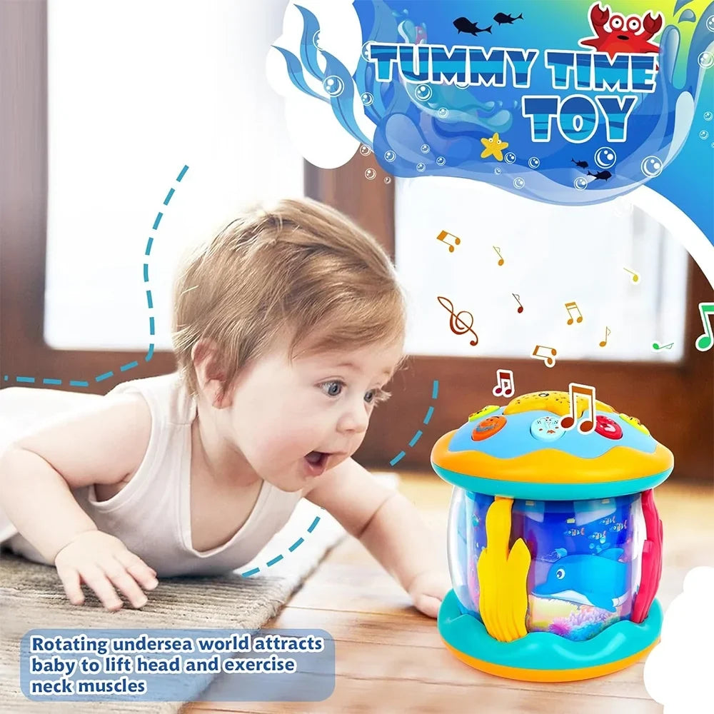 Learning Projector Baby Tummy Light 1 4 12 0-3 Months Month 3-6 Baby Rotating 9 Up Infant in to Toys 6 Toys 12-18 Musical Time