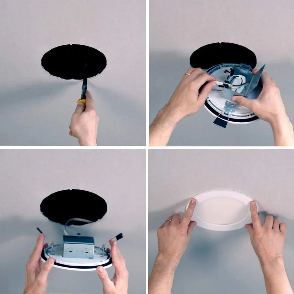 White 6 W in. Retrofit Halo 9.6 Recessed Plastic LED W Lighting