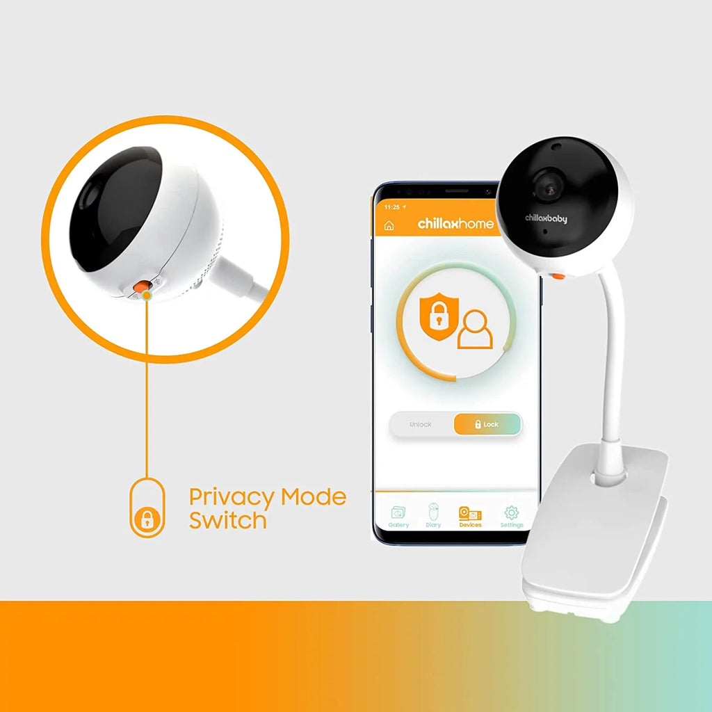 CHILLAX Baby Vision Monitor HogoR Full Night by WiFi Giraffe Pro Camera 2-Way Audio Smart HD