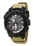 Dial Black Men's ProTrek Beige PRW5050BN-5 Ana-Digi Strap Resin Solar Watch Tough