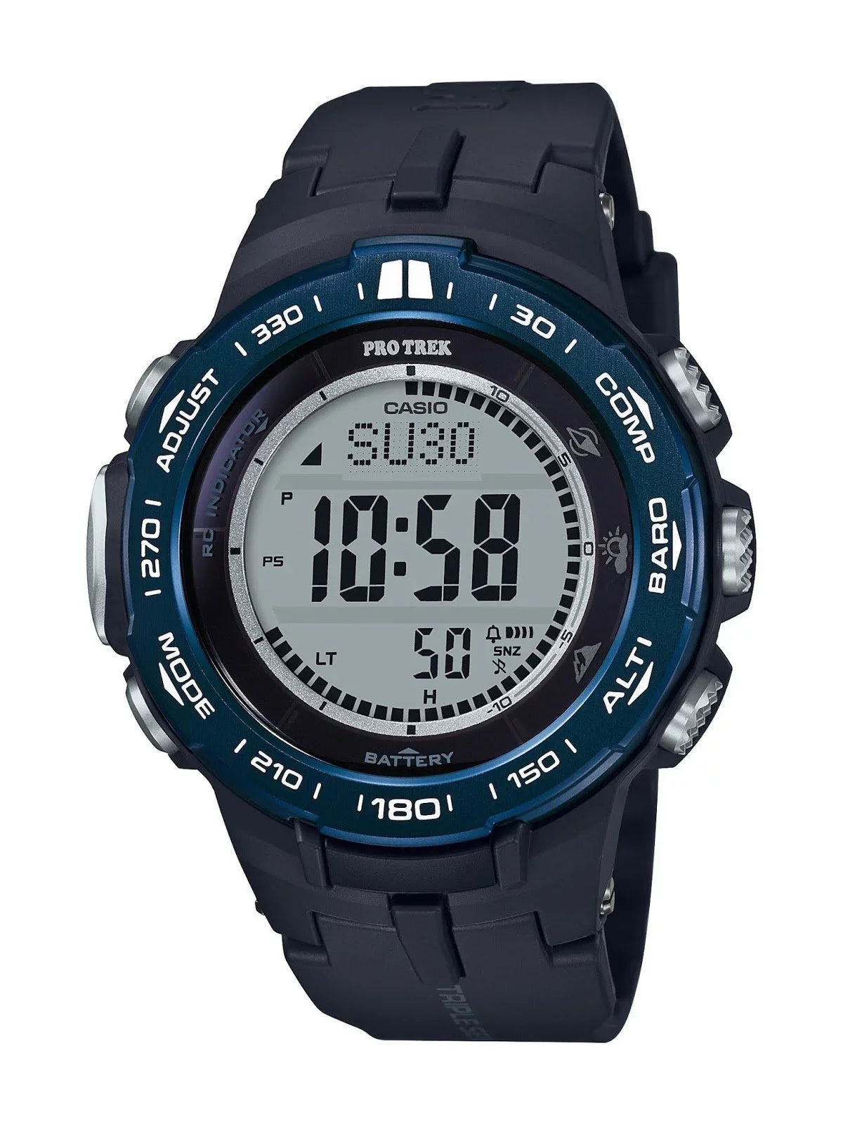 Casio Solar Triple Sensor Watch Atomic Pro Men's Trek