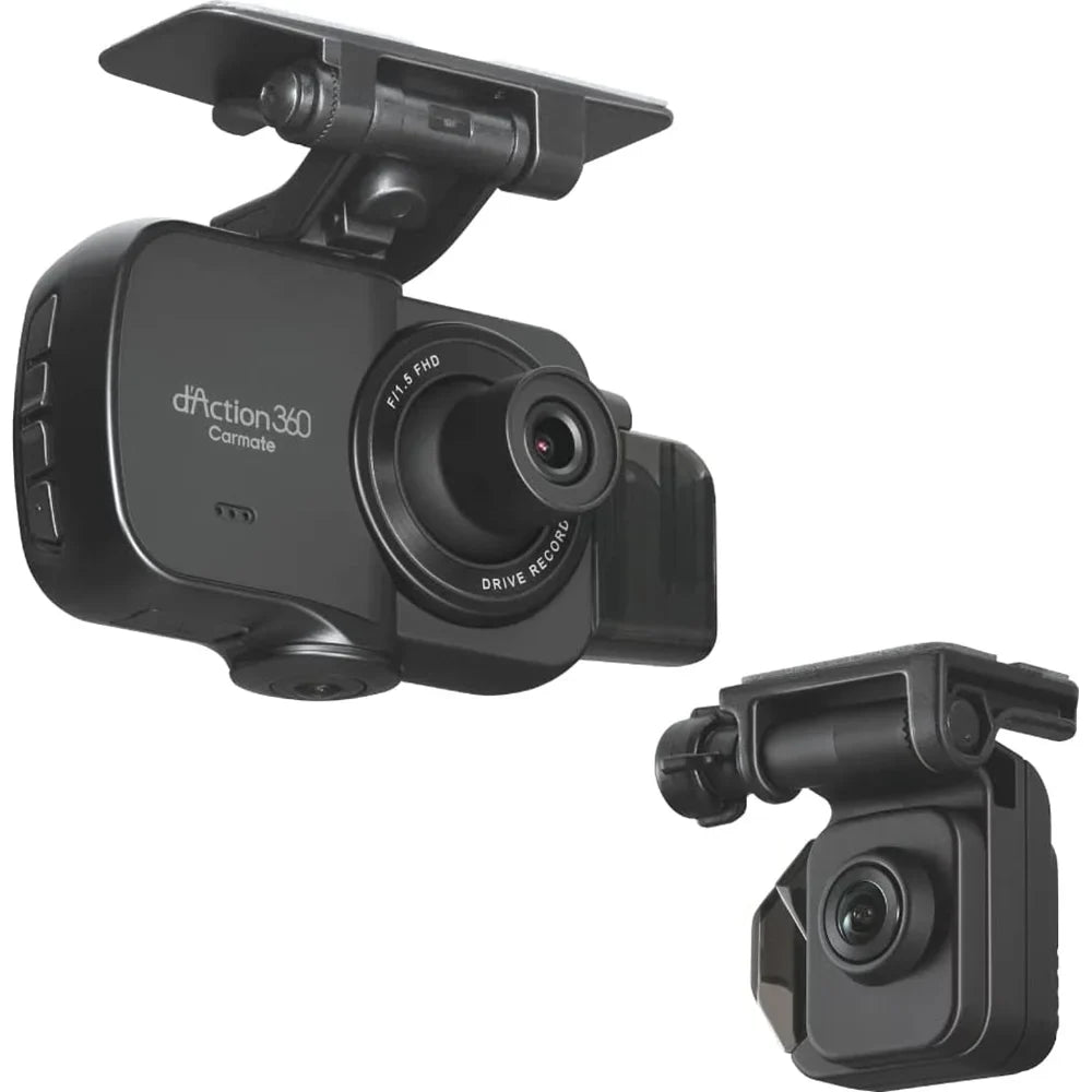 Simultaneous All Box) 3-Ch Built-in Impact Razo Card (Open Surroundings Covering Blind DC4000RA, Dash All 360-Degree Records Recording, at microSD 32GB with G-Sensor Detection Spots, GPS, Cam - Once,