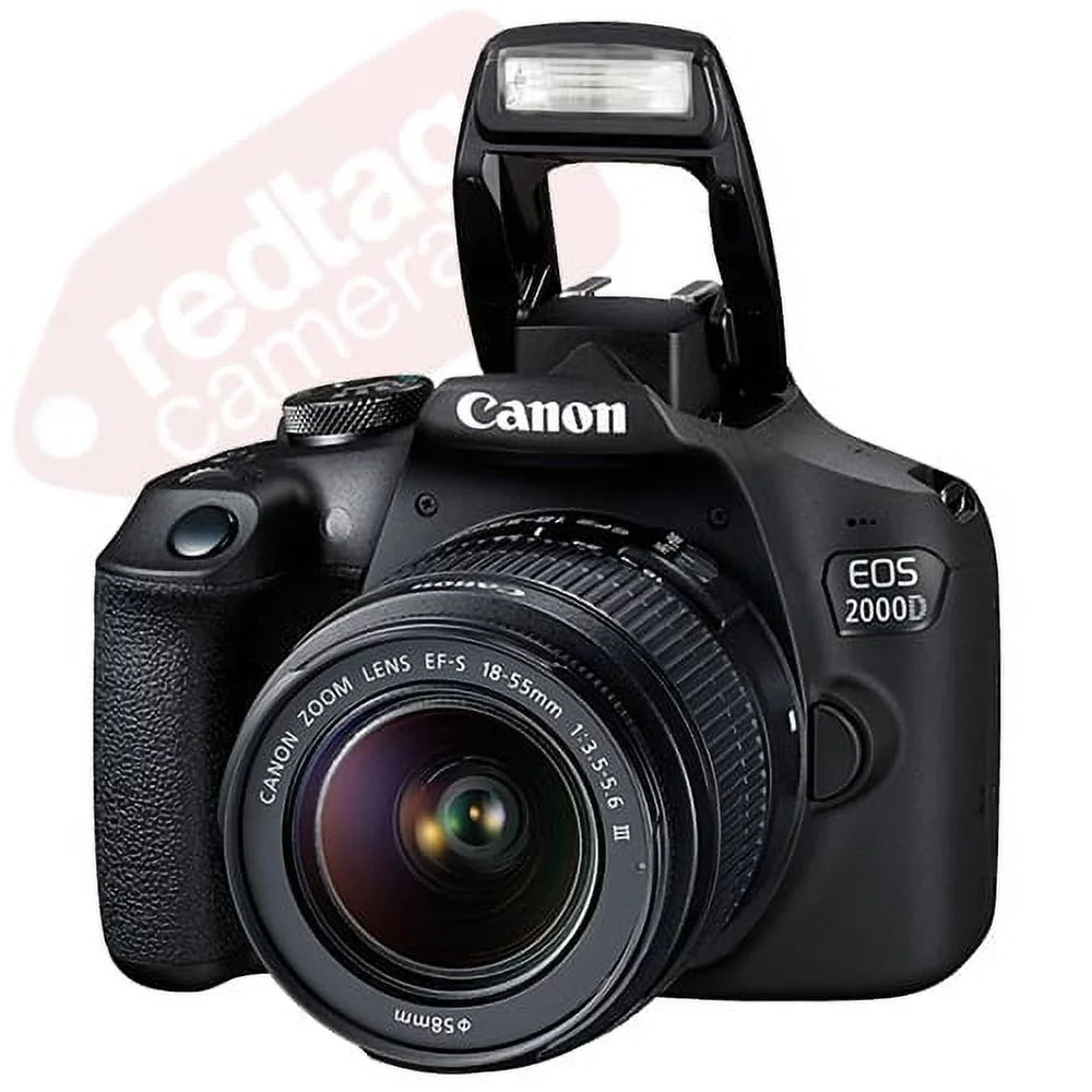18-55mm 30 T7 + + Canon Camera EOS 75-300mm / + DSLR 2000D Piece Rebel Bundle