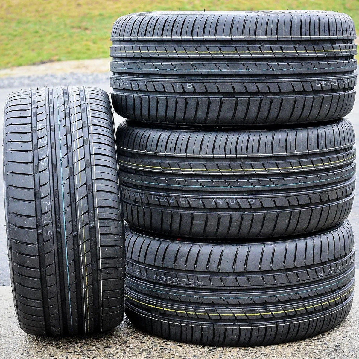 95Y 2017-23 2012-18 Focus Fits: Cosmo 235/40R18 A/S Performance Civic XL Honda 2 MuchoMacho Titanium, Pair Sport 235/40ZR18 Touring of (TWO) Tires