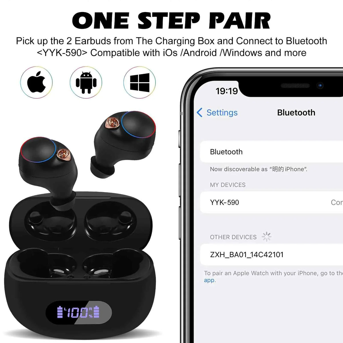 Wireless Balanced, 2 Charging 5.2 Connection, + UrbanX Legion Water Dual Black, Bass Duel with Compatible Bluetooth IPX5 Boost Resistance, Lenovo Case, True Bluetooth Connect, Earbuds