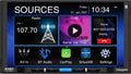 CAR710W SiriusXM-Ready Auto Wireless with l Wired Wireless Jensen and | l Multimedia CarPlay Mechless Bluetooth l Wired Receiver 7” Android Input Charging USB and with Built-in