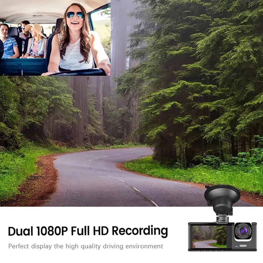 Car Rearview Clear and with Interconnection, Pinnaco Recorder Dash 3 Features WiFi Video Cameras, Auto Safety Mirror Cam