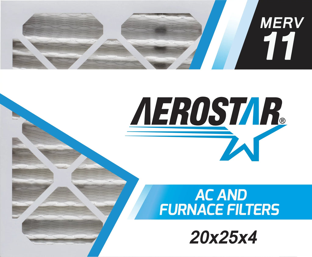 4 MERV x 11, 25 of Box Air Aerostar Filter, 4, 20x25x4 Filter 20 x