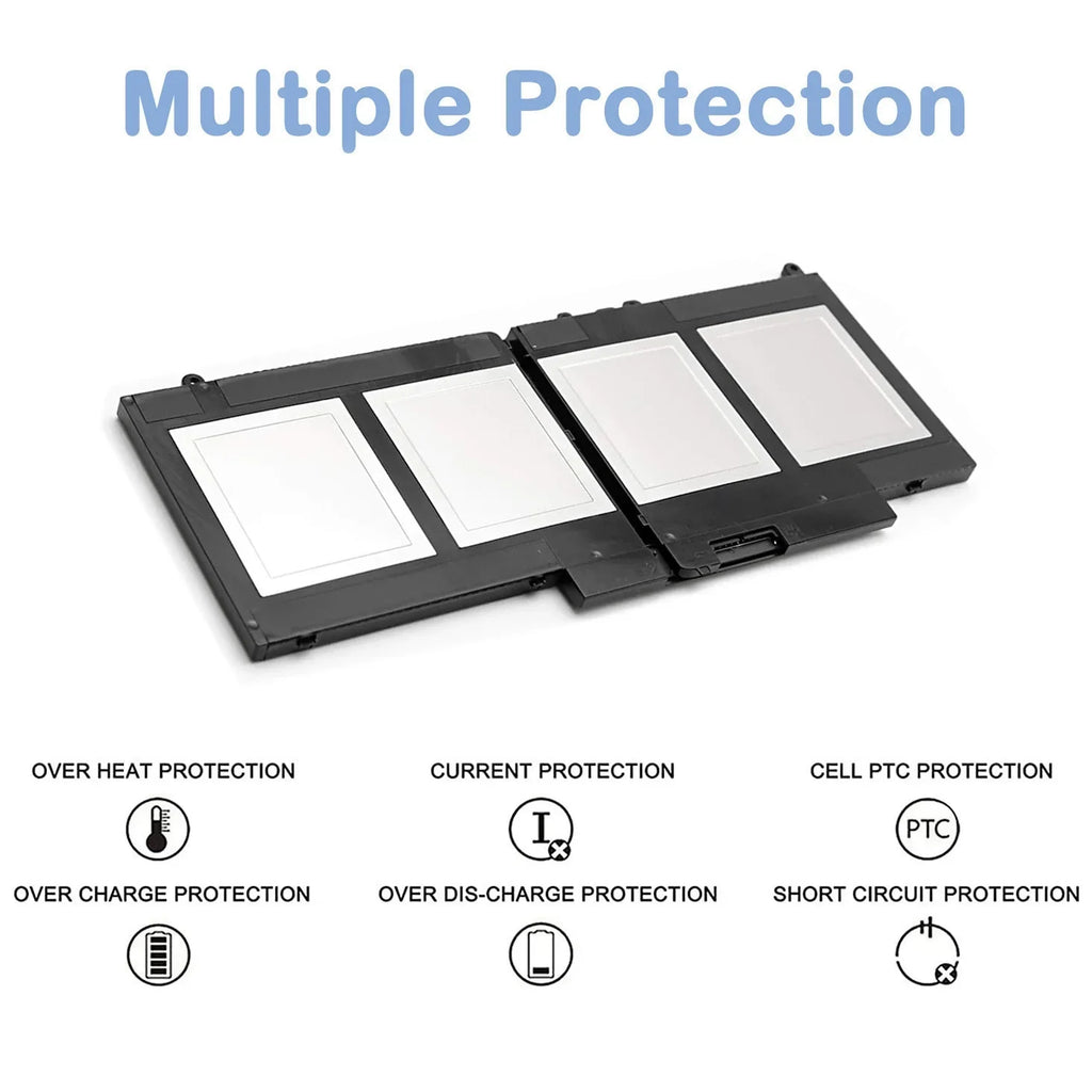 Battery Laptop for E5250 0WYJC2 5250 E5550 3160 08V5GX 451-BBLK 451-BBLN PF59Y 5XFWC VMKXM 3150 Notebook 51WH Latitude 1KY05 Series G5M10 5450 5550 R9XM9 451-BBLL 3550 E5450 WYJC2 8V5GX TXF9M