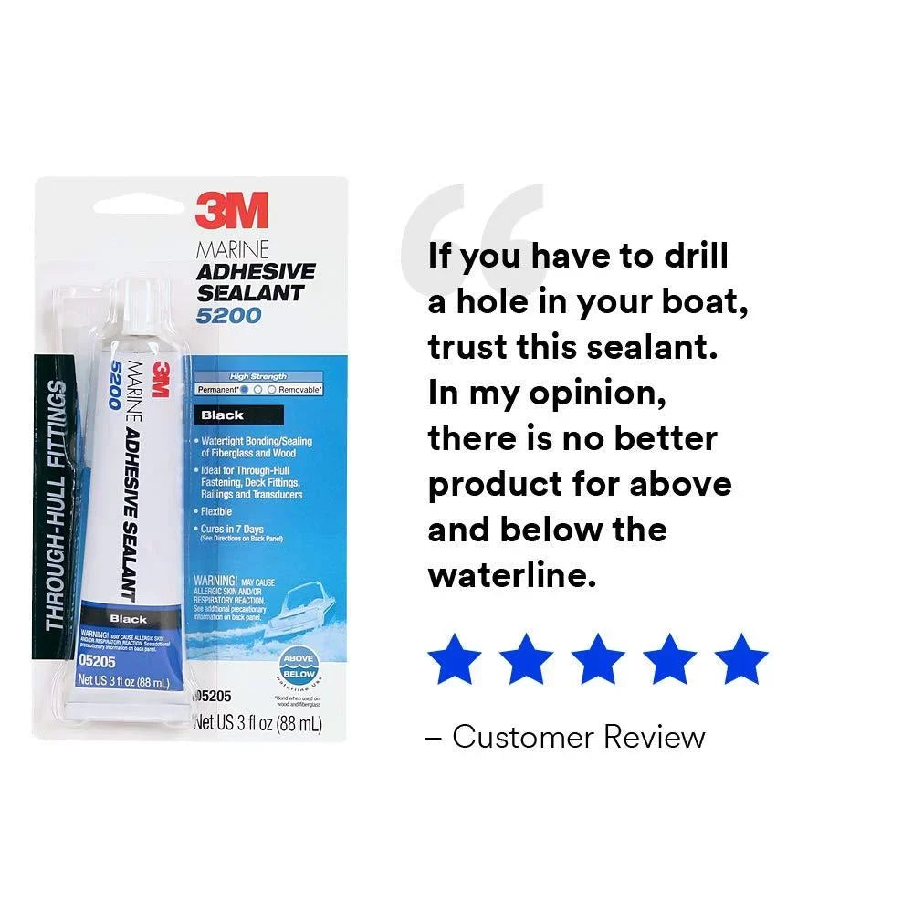 oz marine black, adhesive sealant, 3 5200 3m