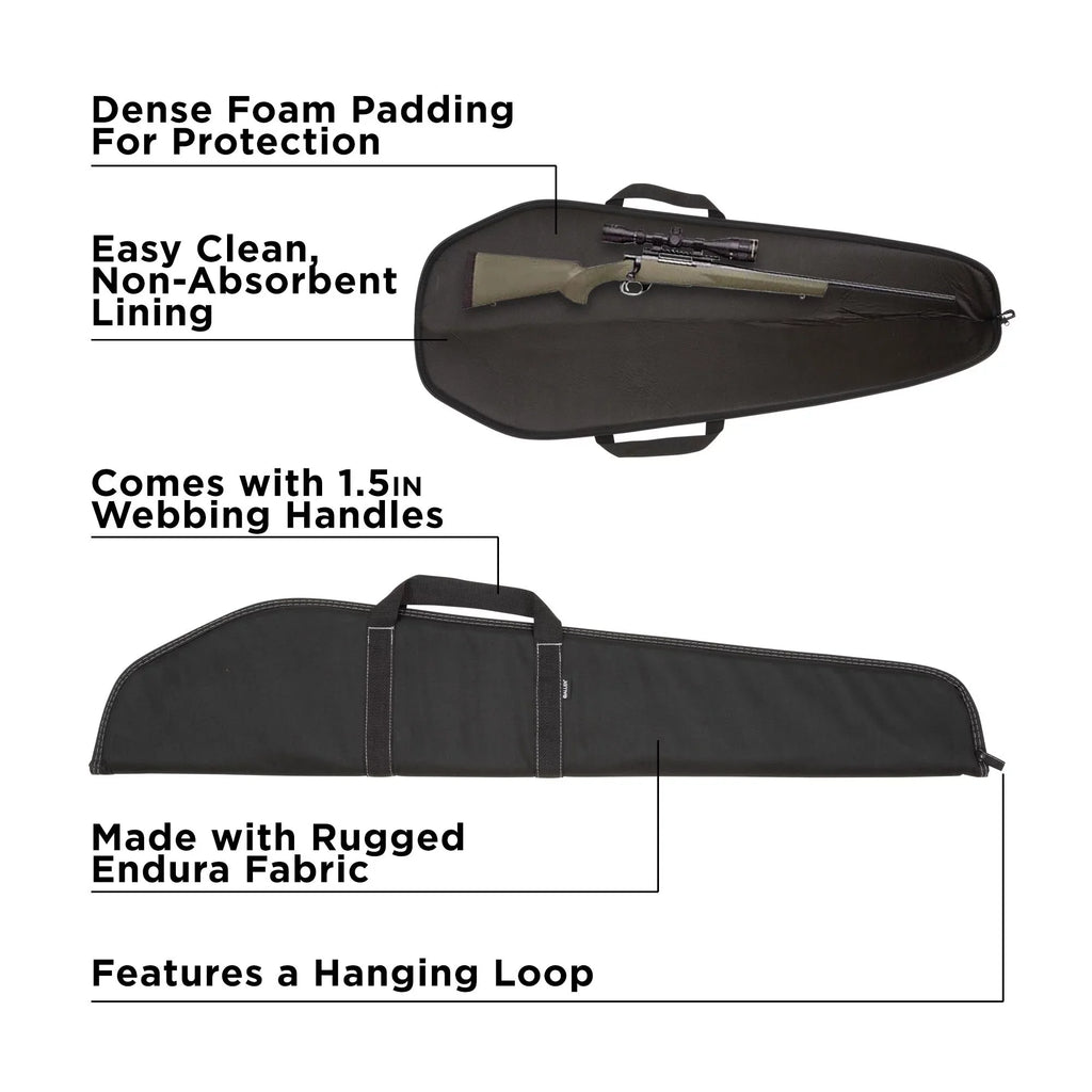 46" Allen Case, Polyester, Rifle Company 602-46 Black, Soft Durango