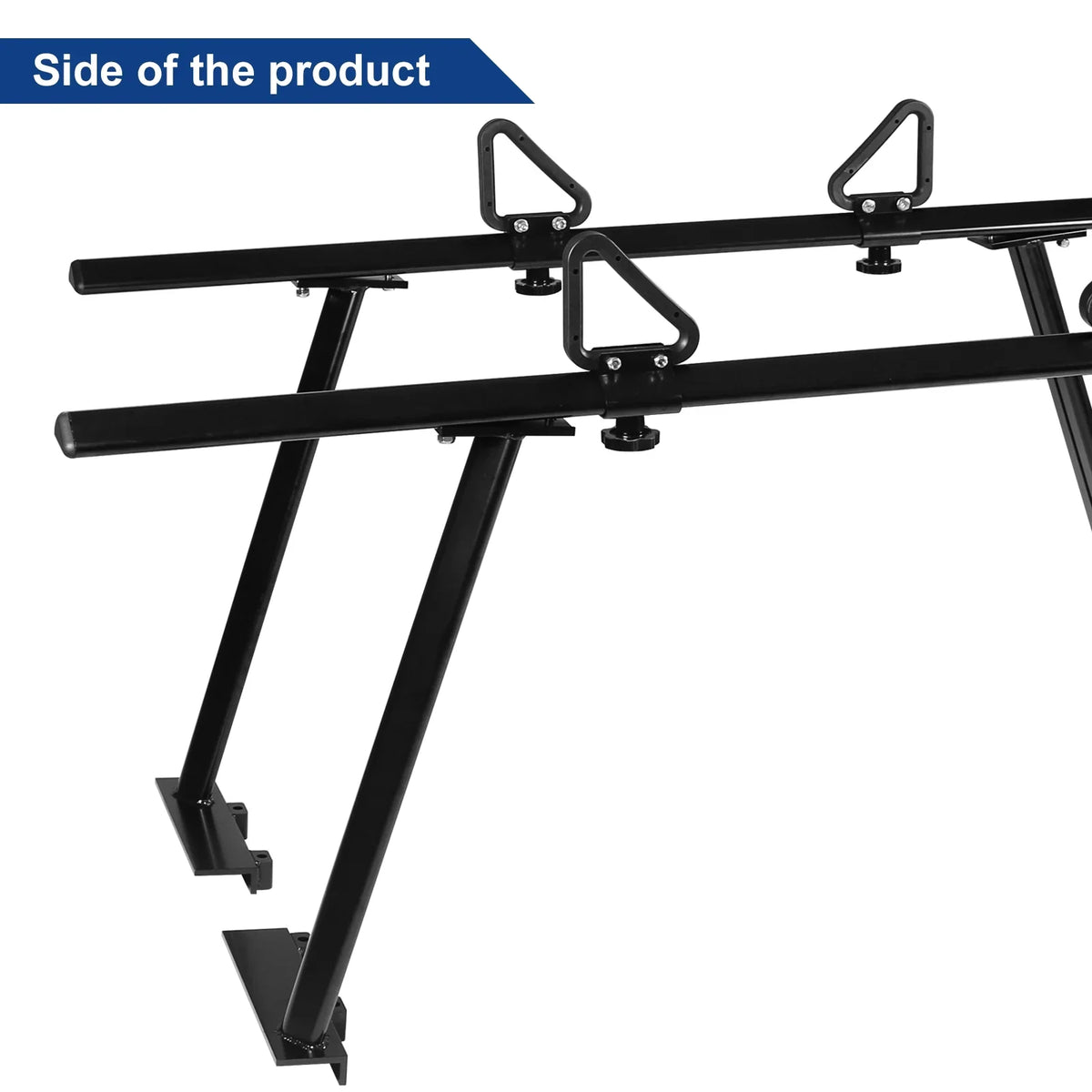 Aluminum Black Ladder Racks, Racks Truck Ladder Surfboard Truck Capacity Bed Kayak Universal (No-Drilling Required) Lumber for 1,000lbs Cargo BoardRoad Pickup